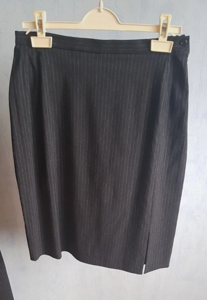 Ensemble tailleur 3 pieces rayé bleu marine - photo numéro 6