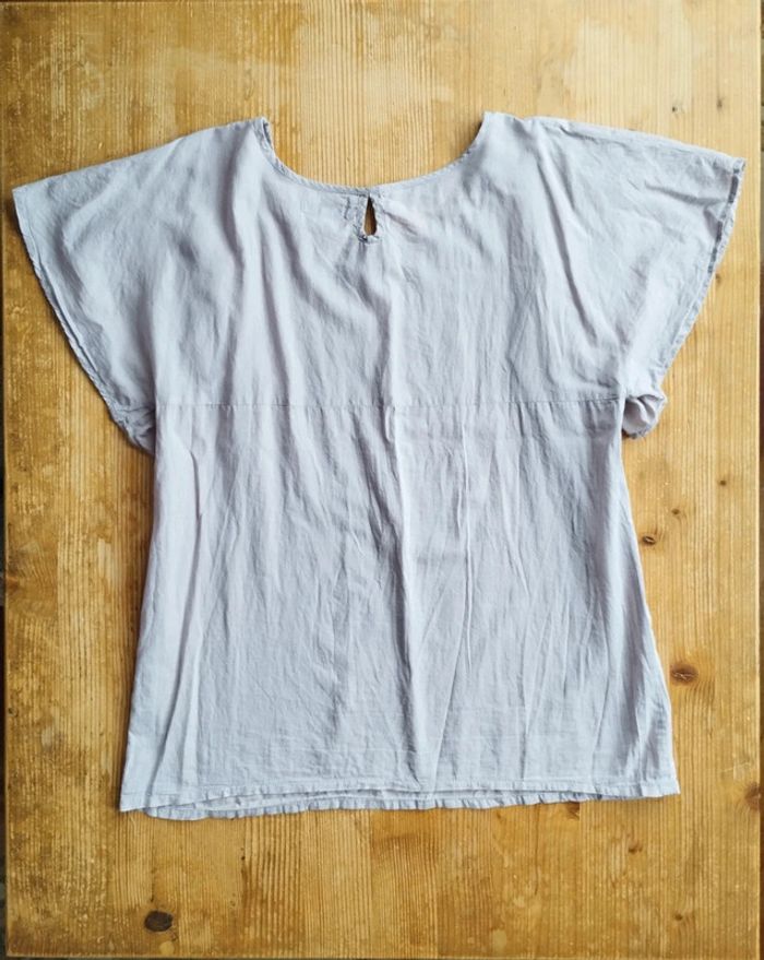 đż Blouse Taupe TEX Woman â Taille 44 â ĂlĂ©gance & Confort 100% Coton - photo numĂ©ro 4
