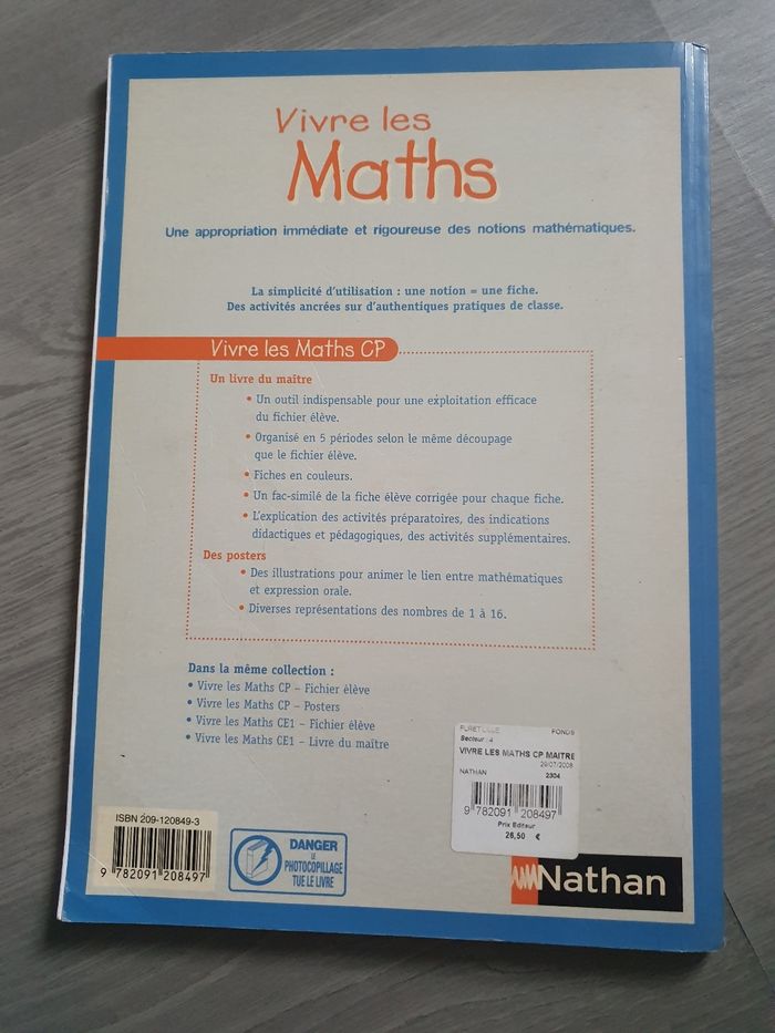 Livre maths cp - photo numéro 3