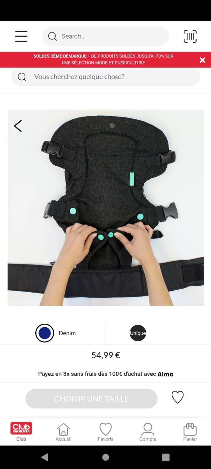 Porte bébé infantino ergo 4 en 1 - photo numéro 4