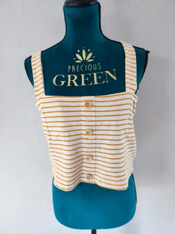 Top court dos croisé