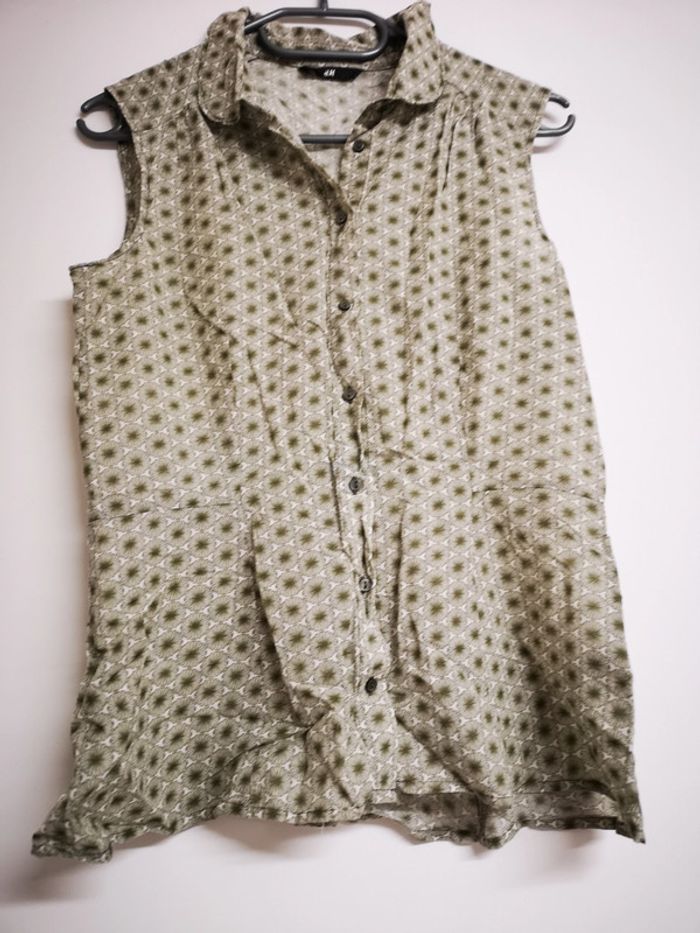 Chemise débardeur h&m S kaki - photo numéro 2