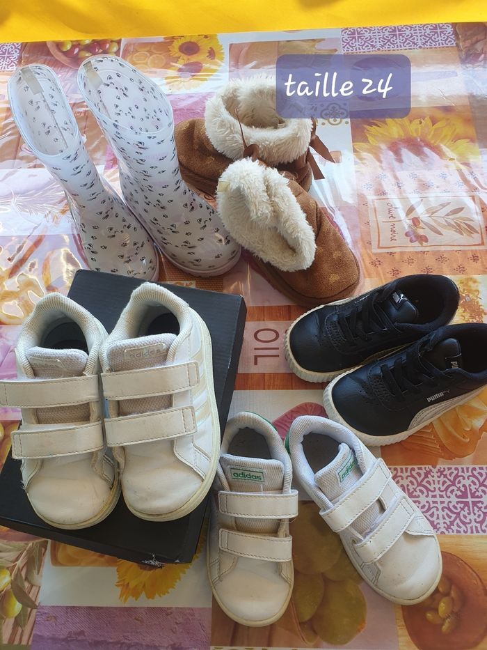 Lot baskets Adidas et bottes