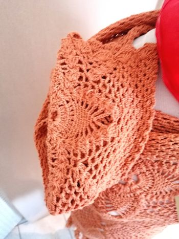 Robe tunique été plage corail 100 %Coton taille M. Neuve. 