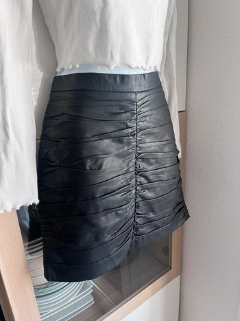 Jupe simili cuir stradivarius