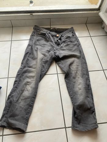 Pantacourt gris, camaïeu, taille40