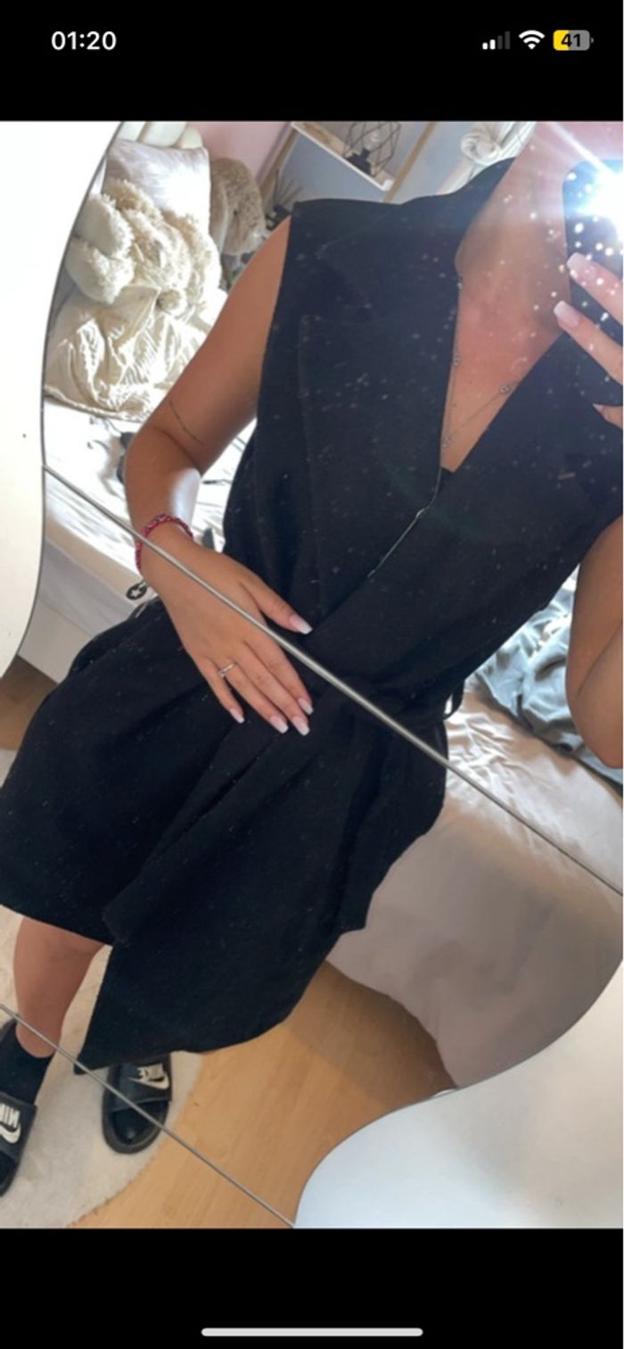 Manteau sans manche Noir