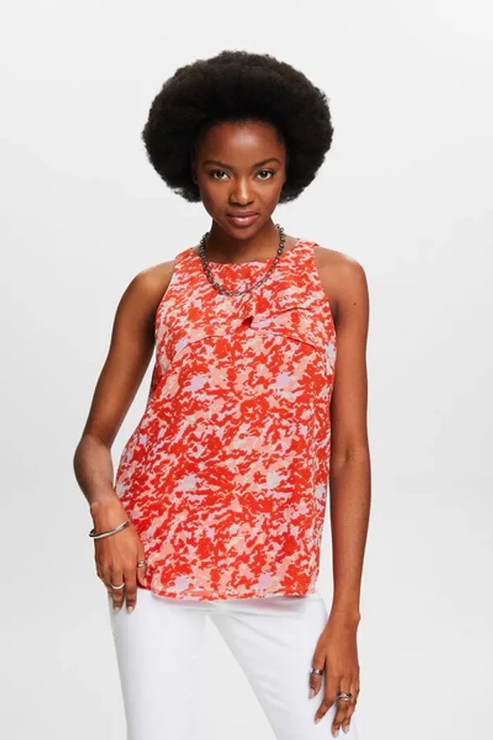 Chemisier sans manches Esprit rouge femme Taille S Neuf - photo numéro 4