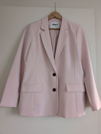 Blazer rose pâle ONLY Tailoring T38 - veste chic femme - neuf jamais porté