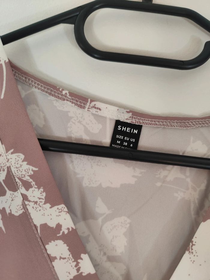 Robe fleurie rose été légère - photo numéro 2