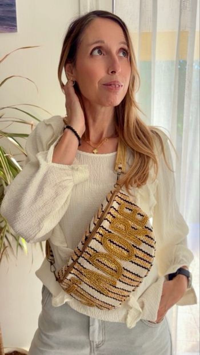 Sac banane  tendance perles dorées – J’adore - photo numéro 6