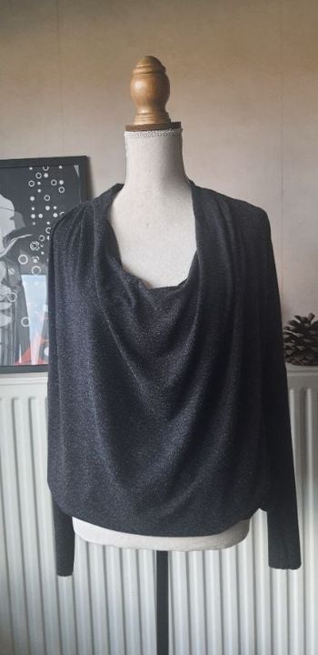 Pull/Robe Zara, gris anthracite, taille: L