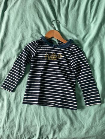 Marinière avec col Claudine en jean 6 ans Sergent Major