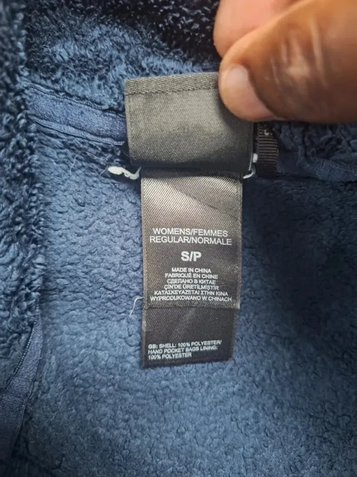 veste The North Face polaire femme zippée bleue – Taille S - brodé (607) - photo numéro 13