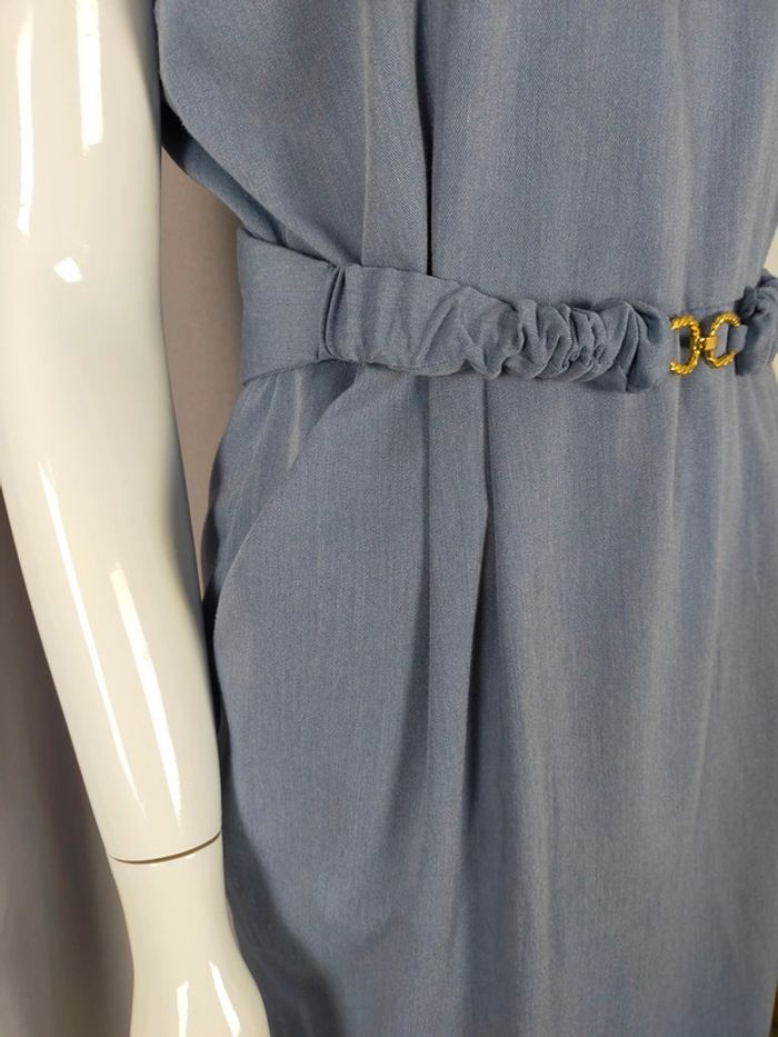 Robe bleue ceinturée – Froggy – Taille 2 - photo numéro 9
