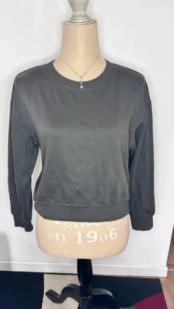 💕 sweat court gris taille 36 S #zara