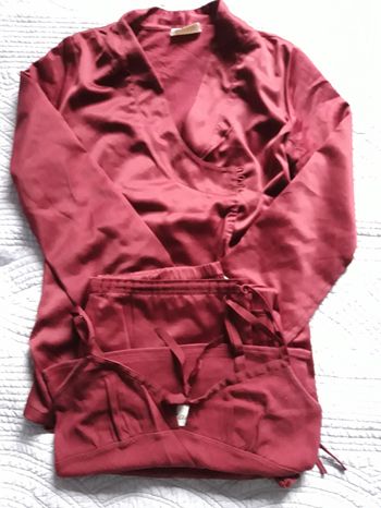 Ensemble pyjama satin
