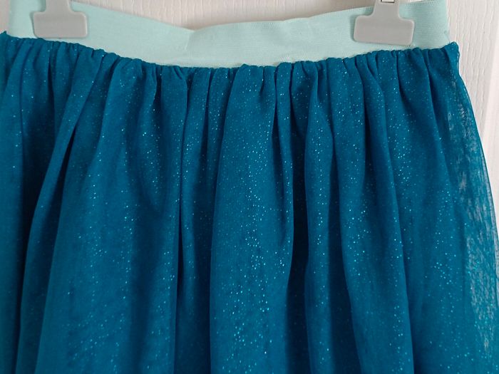 Ensemble jupe bleue à paillettes et haut Naf Naf en 14 ans - photo numéro 4