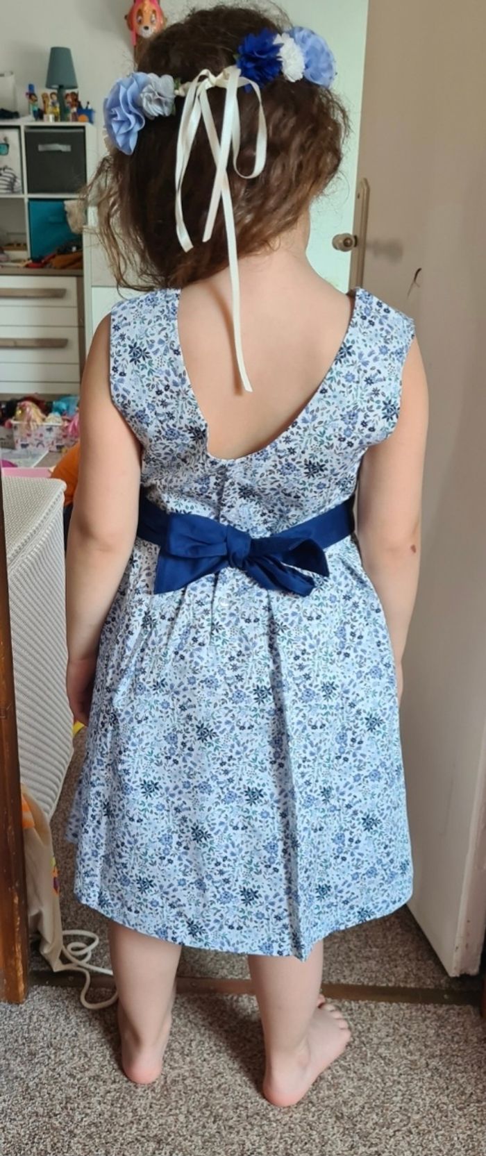 Robe cérémonie fleurie - 8 ans - photo numéro 8