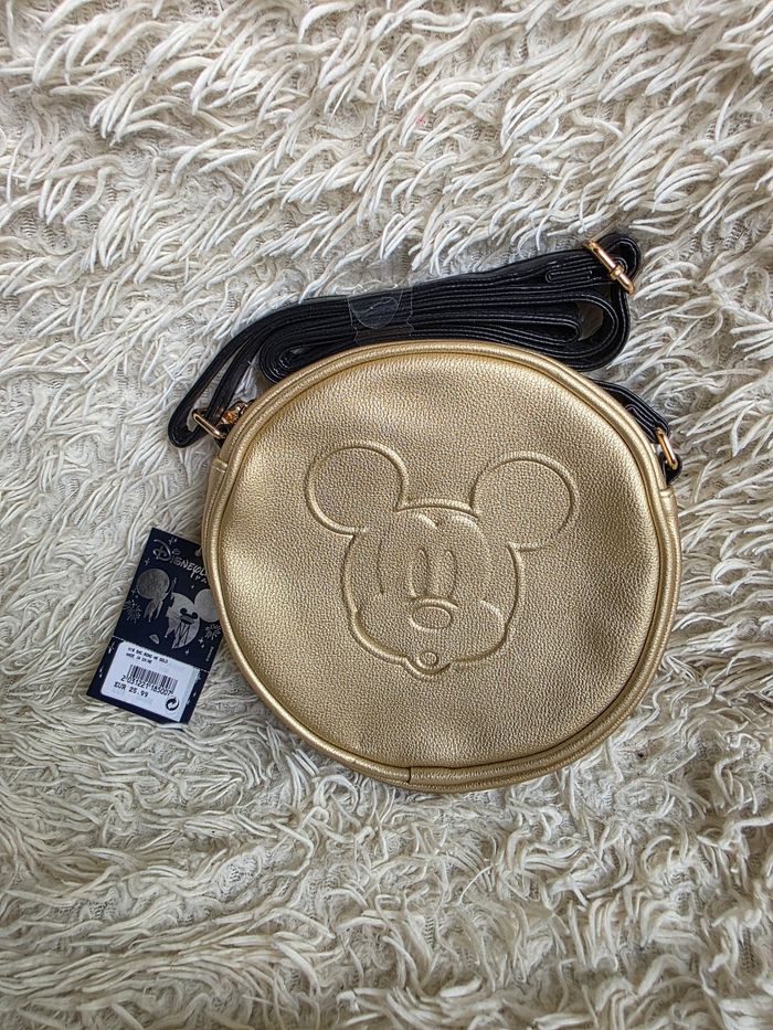 Sac bandoulière disney mickey doré disneyland paris - photo numéro 3