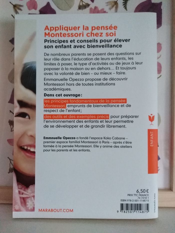 Livre appliquer la pensée Montessori chez soi d'Emmanuelle opezzo - photo numéro 2