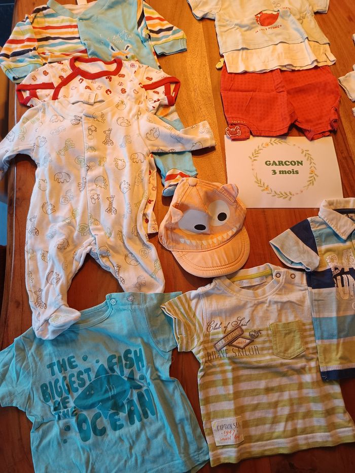 Lot garçon 3mois été - photo numéro 2
