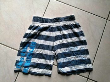 short 24 mois bleu/blanc fière d'être marseillais