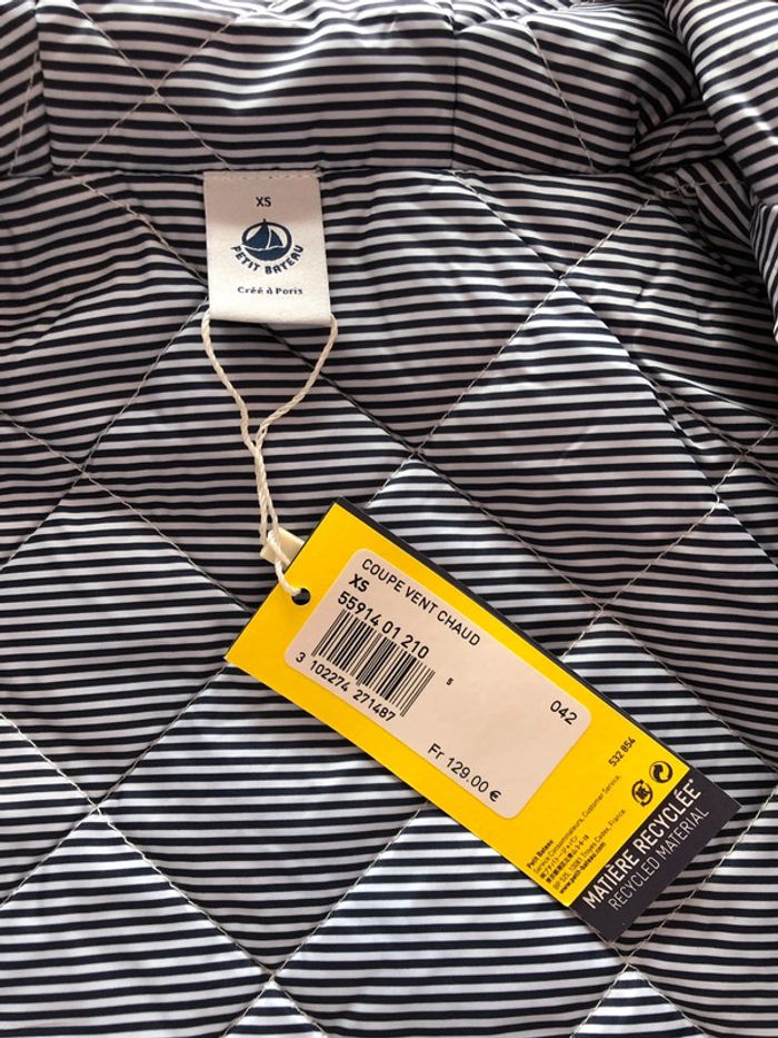 Coupe vent XS mixte Petit Bateau NEUF - photo numéro 3