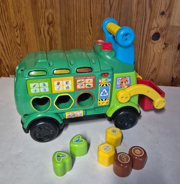 Porteur vtech Maxi camion poubelle recyclo'formes