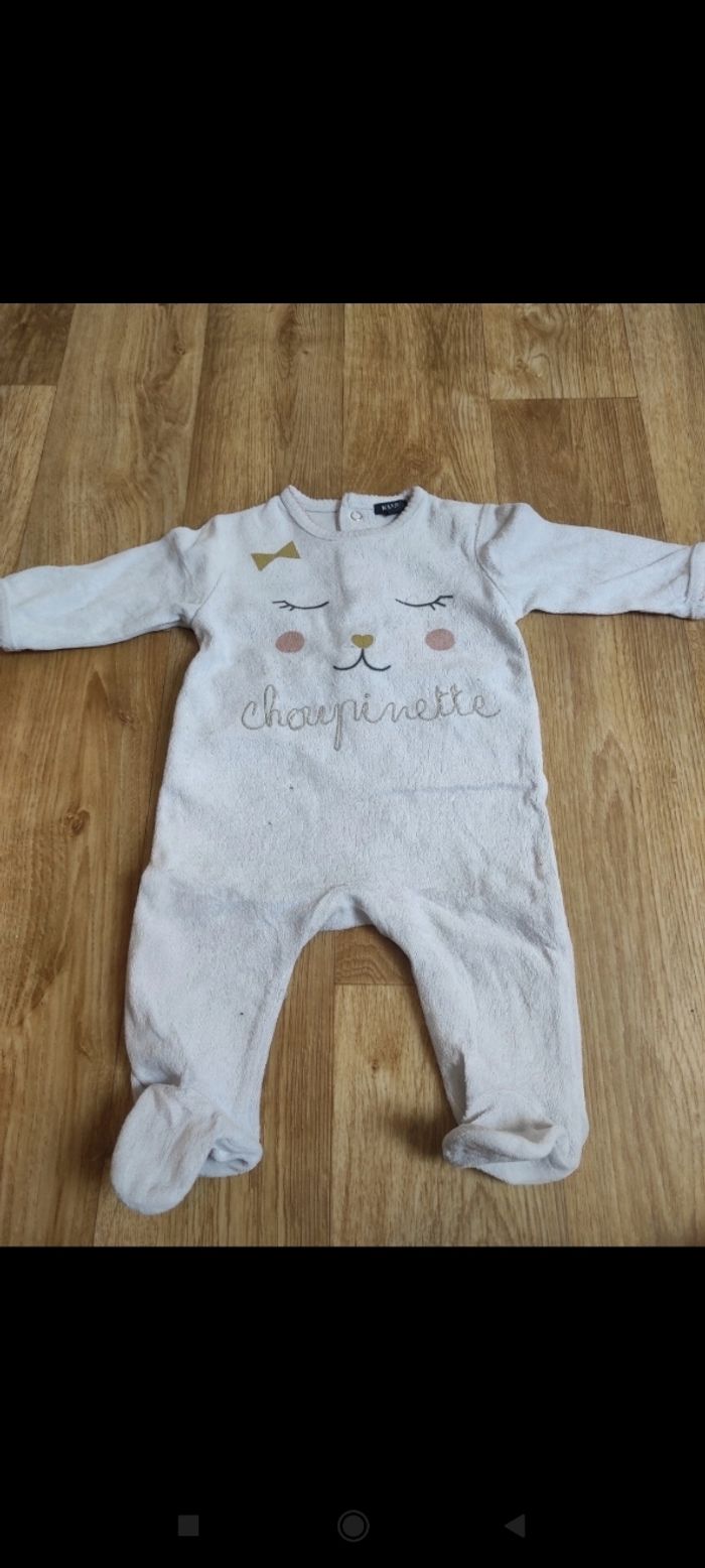 Lot 4 pyjamas bébé fille blanc - photo numéro 7