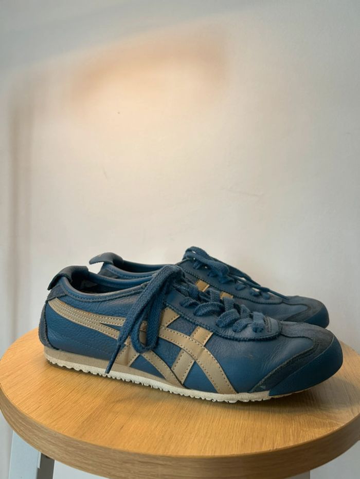 Onitsuka Tiger Mexico 66 – Bleu & Beige Vintage – Taille 36 - photo numéro 5
