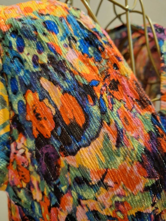 Robe asymétrique multicolore - photo numéro 4