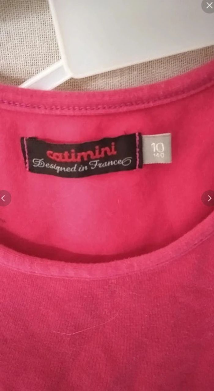 ensemble débardeur + jupe catimini 10 ans - photo numéro 3