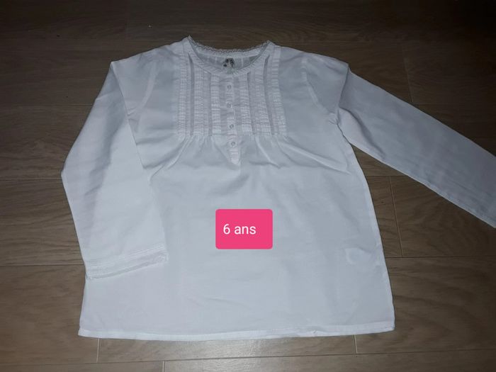 🔮 Tee Shirt Blanc OKAIDI en 6 ans 🔮