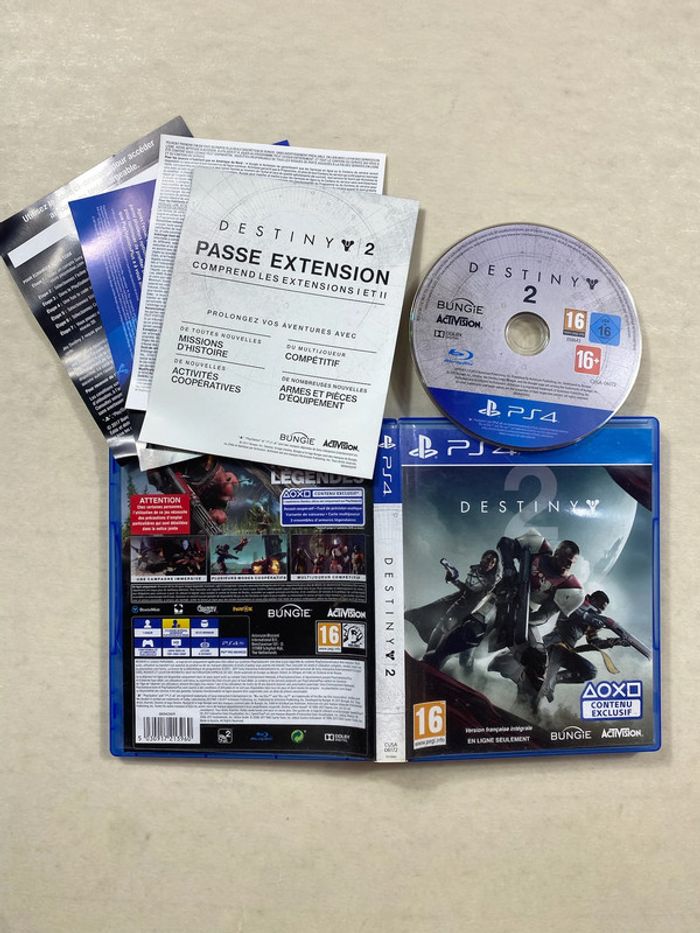 🎮 Jeu PS4 Destiny 2 + Passe Extension I & II – Complet