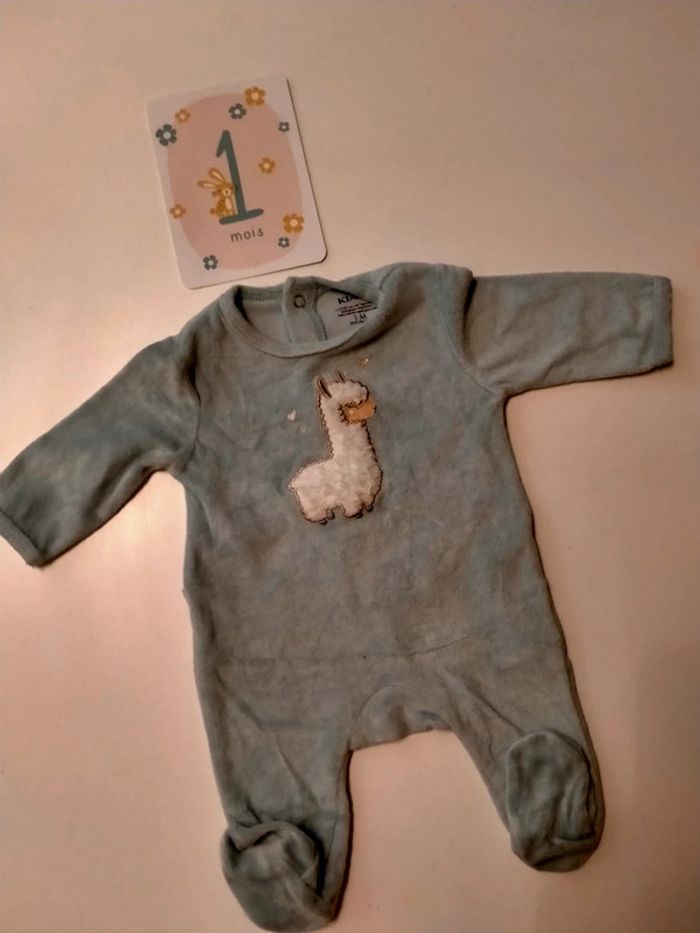 Lot de 2 pyjamas bébé Marque Kiabi Taille 1 mois - photo numéro 3