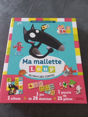 Ma.mallette p'tit loup au pays des contes livre dominos puzzle