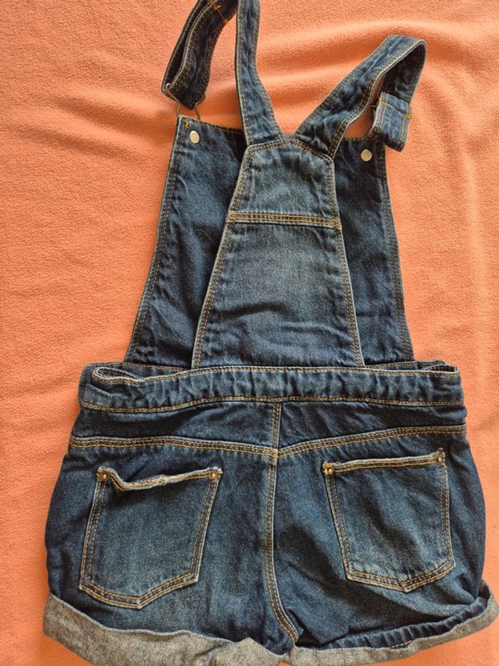 Salopette short en jean 6 ans - photo numéro 2