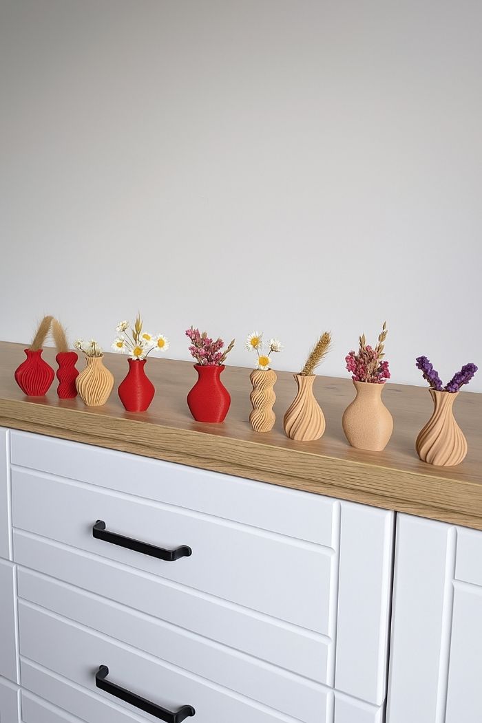 Lot de 10 mini vases (6cm de hauteur) - photo numéro 4