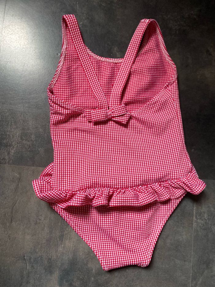 Maillot de bain vichy rouge Bardot 18 mois Bout'chou - photo numéro 2