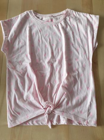 T-shirt à nouer fille 10 ans rose ananas