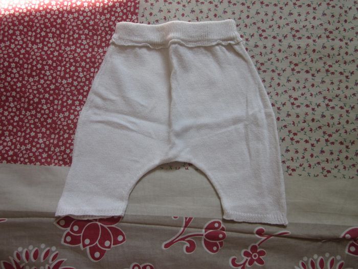 Sarouel coton blanc taille naissance - photo numéro 2