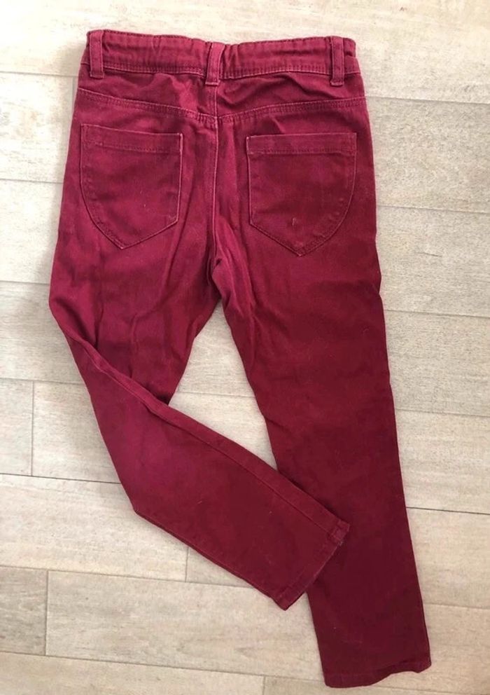 Pantalon fille bordeaux kiabi - photo numéro 4