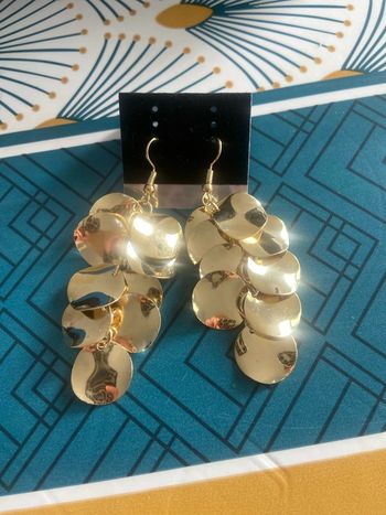 Boucles d'oreilles pendantes ronds