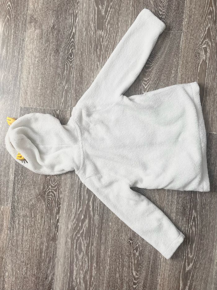 Veste en peluche blanche 4-5 ans (Kiabi) - photo numéro 4
