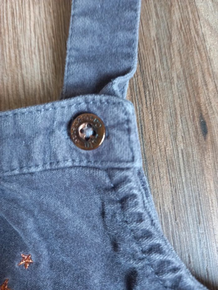 Salopette courte fille, couleur marron, Lulu Castagnette, 18/24 mois, - photo numéro 5