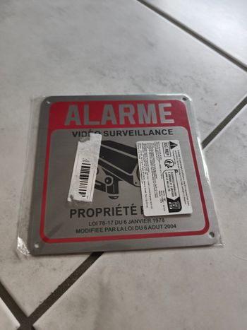 Panneau D'affichage De Sécurité en métal à visé ou adhésif double face