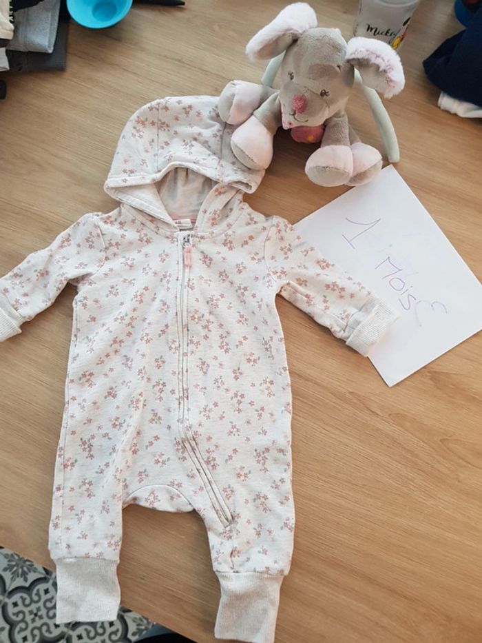 Ensemble combinaison bébé fille