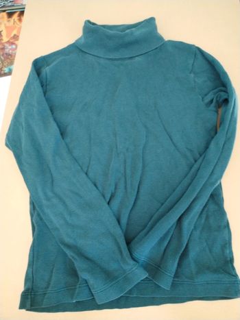 Tee shirt col roulé petit bateau 8 ans T