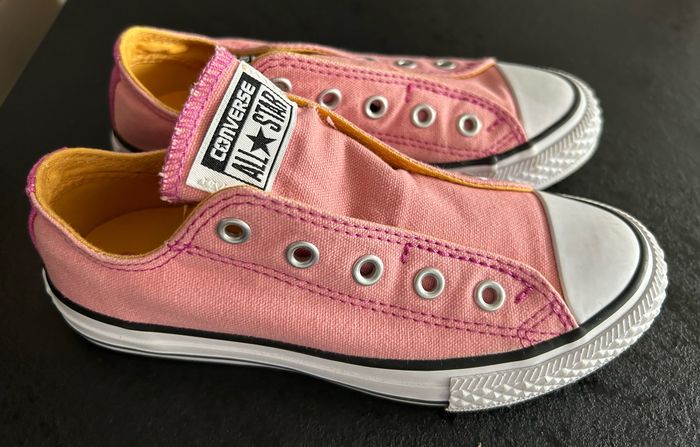 Converses rose sans lacets - photo numéro 2